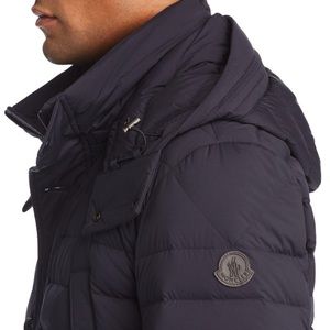 Moncler Black Men’s Davis Puffer / Removable Hood Size 6 (XXL)